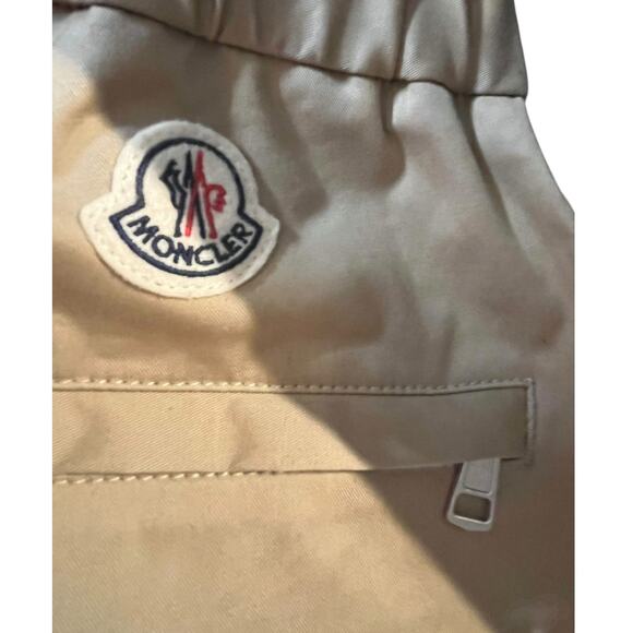 Moncler Gabardine Basic Stretch Drawstring Pants Tan Size 48 IT/US 32 - Picture 9 of 16